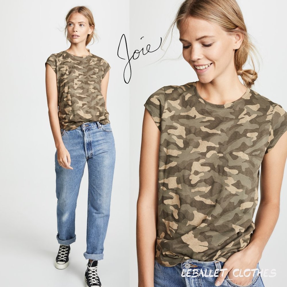 Nwt Joie Dillon Camo Tee